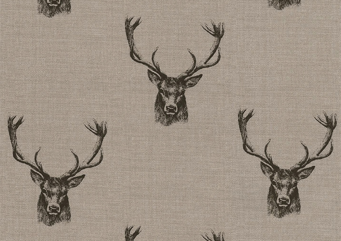 Stags, Charcoal - Made to Measure Curtains - Image 8